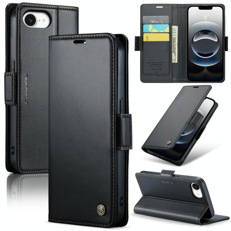Apple iPhone 16e CaseMe 023 Luminus Θήκη Πορτοφόλι Black