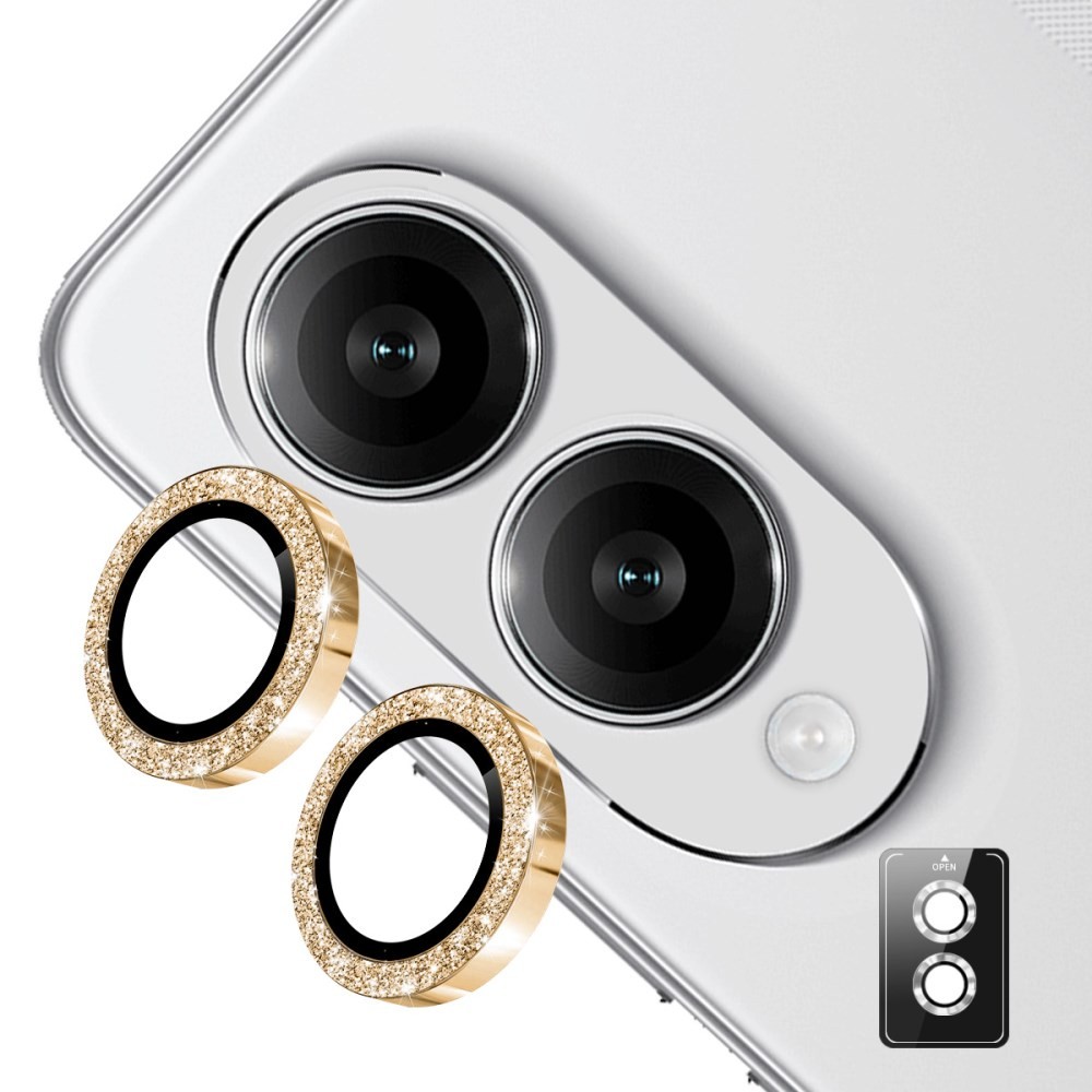 Samsung Galaxy S25 Edge 5G ENKAY Κρίκοι Προστασίας για Κάμερα - Lens Protector Rings Gold