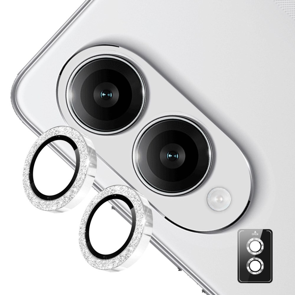 Samsung Galaxy S25 Edge 5G ENKAY Κρίκοι Προστασίας για Κάμερα - Lens Protector Rings Silver