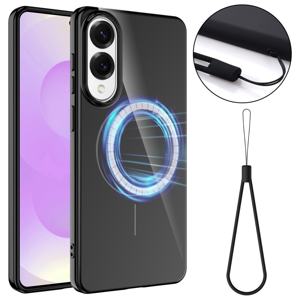 Samsung Galaxy S25 Edge 5G Gloss MagSafe Θήκη Σιλικόνης Black
