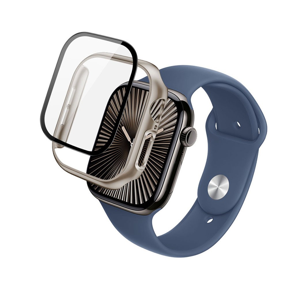 Apple Watch Series 10/46mm Imak Θήκη και Προστασία Οθόνης Titanium Gold