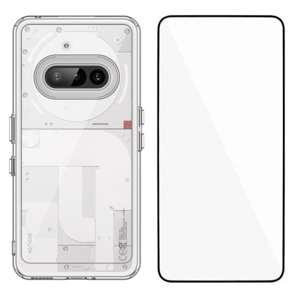 Nothing Phone (3a) WANLONFENG MF Series Σκληρή Θήκη και Τζαμάκι Οθόνης Transparent