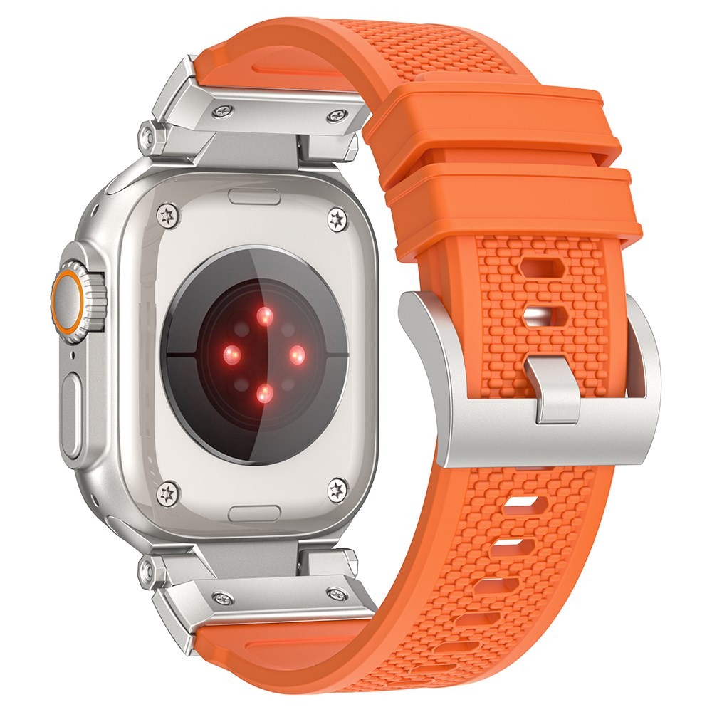 Apple Watch Series 7/8/9/10/11/SE/Ultra /Ultra 2/Ultra 3- 42/44/45/46/49 mm LEMONDA Αθλητικό Λουράκι Orange