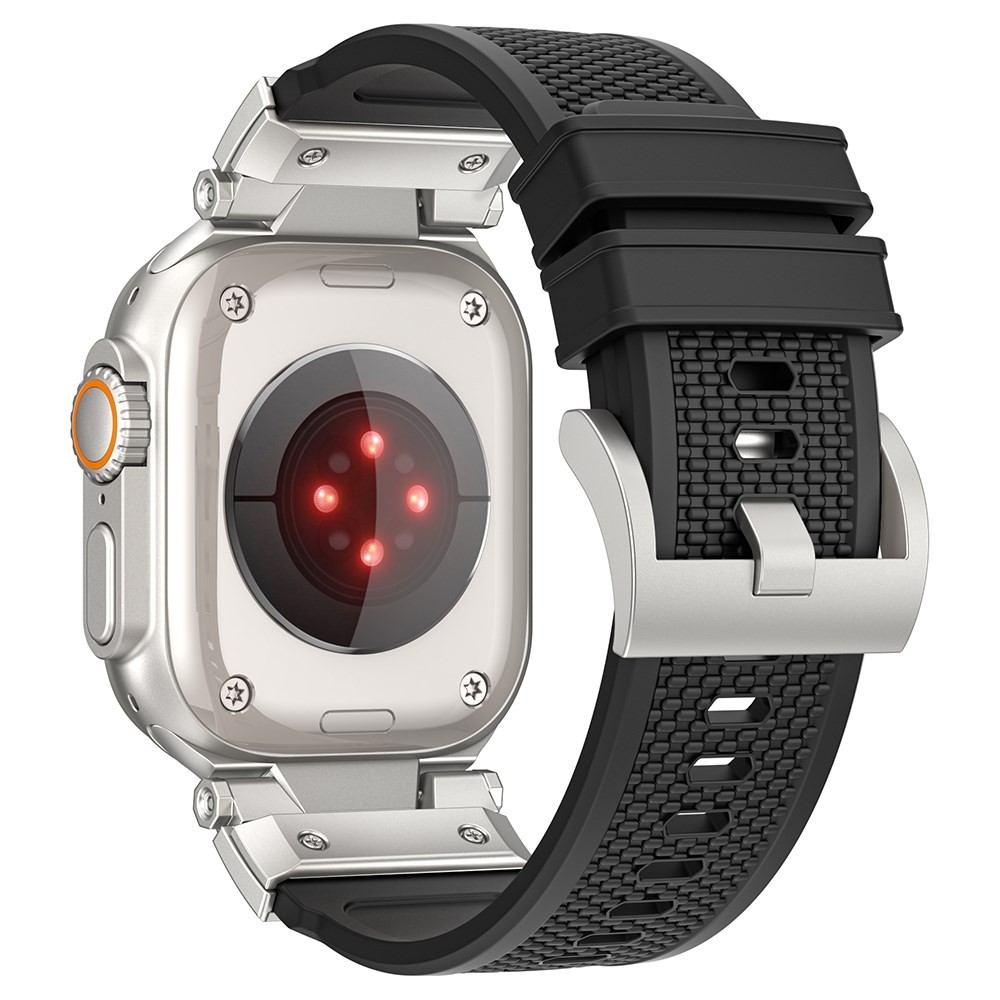 Apple Watch Series 7/8/9/10/11/SE/Ultra /Ultra 2/Ultra 3- 42/44/45/46/49 mm LEMONDA Αθλητικό Λουράκι Black