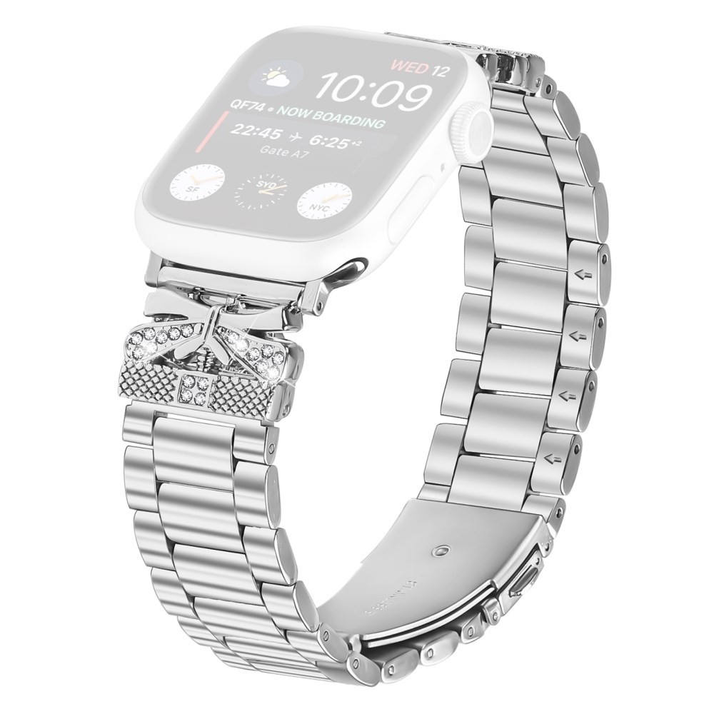 Apple Watch Series 7/8/9/10/11/SE/Ultra /Ultra 2/Ultra 3- 42/44/45/46/49 mm Λουράκι Από Ανοξείδωτο Ατσάλι Silver