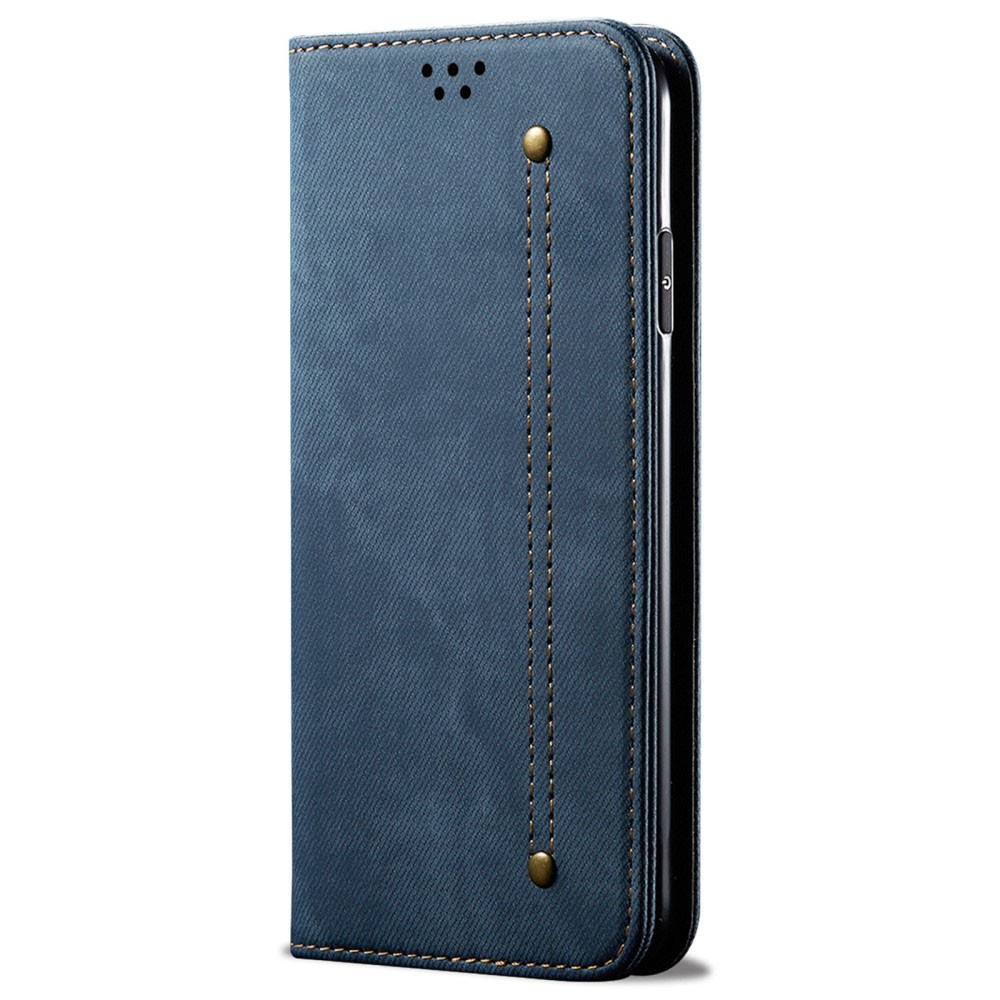 Nothing Phone (3a) Denim Texture Θήκη Βιβλίο Blue