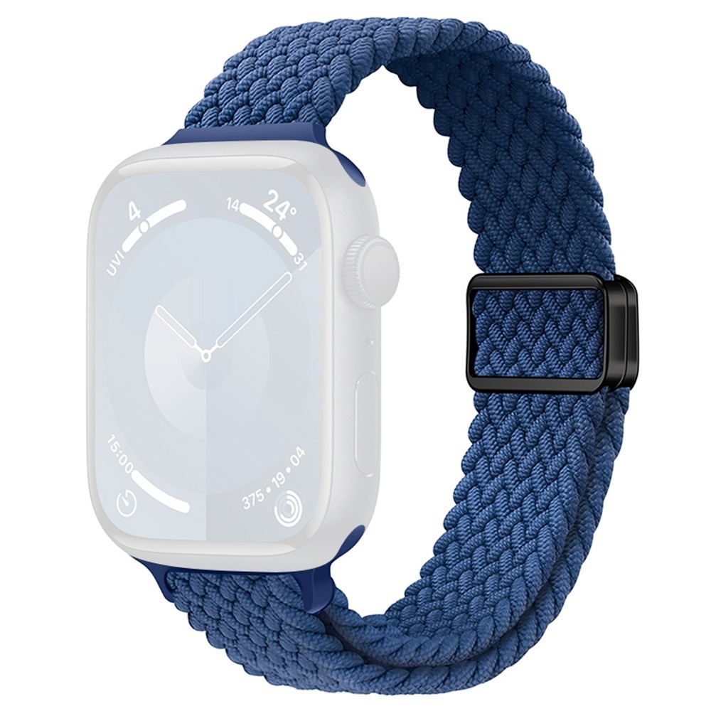 Apple Watch Series 7/8/9/10/11/SE/Ultra /Ultra 2/Ultra 3- 42/44/45/46/49 mm KALEBOL Πλεκτό Λουράκι Από Nylon Sea Blue
