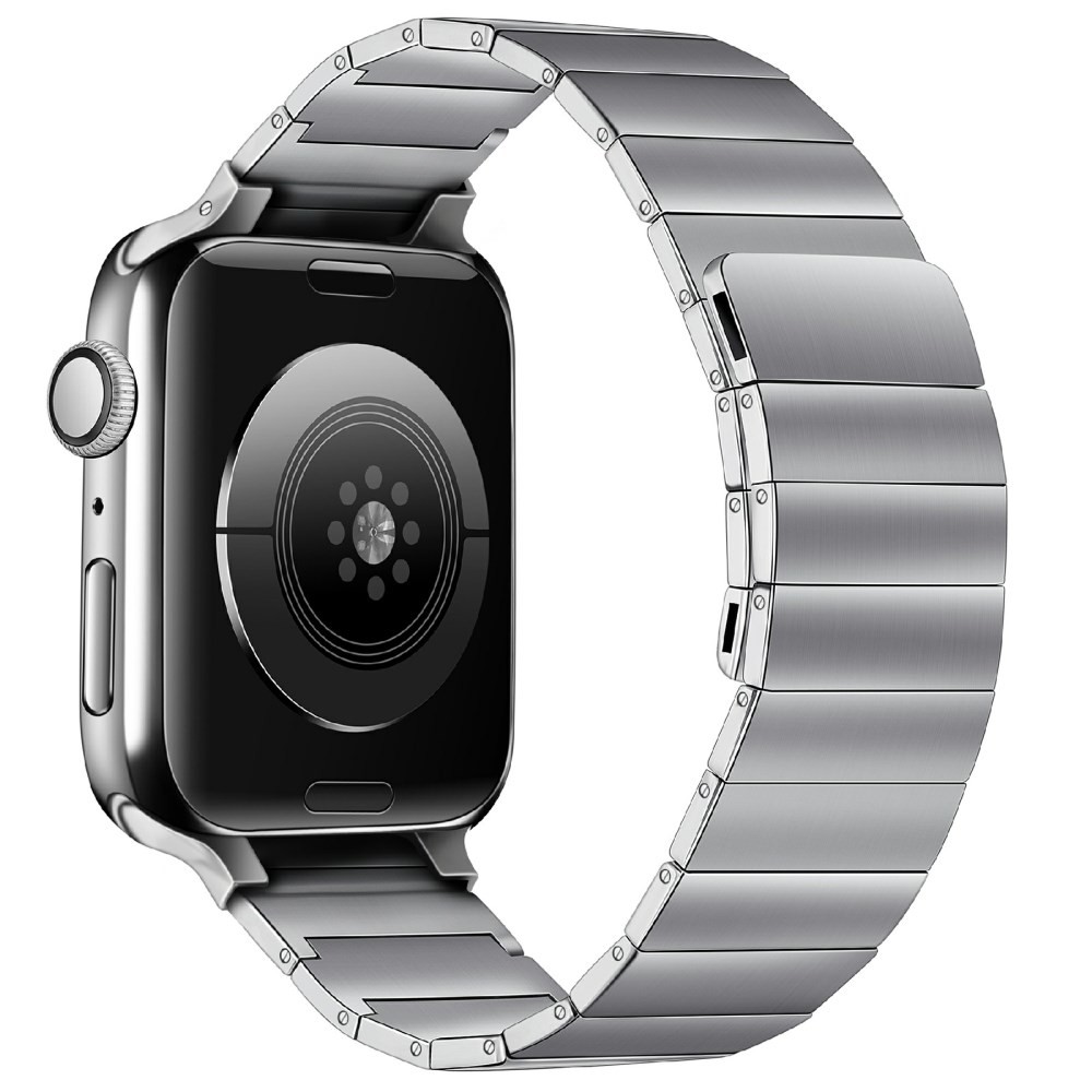 Apple Watch Series 7/8/9/10/SE - 38/40/41/42 mm Μαγνητικό Λουράκι Από Ανοξείδωτο Ατσάλι Silver