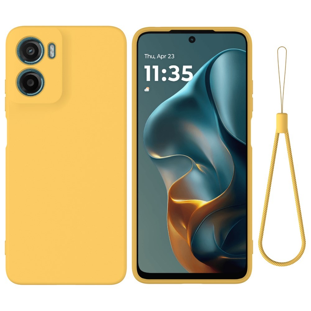 Motorola Moto E15 / G05 Solid Color Θήκη Σιλικόνης Yellow