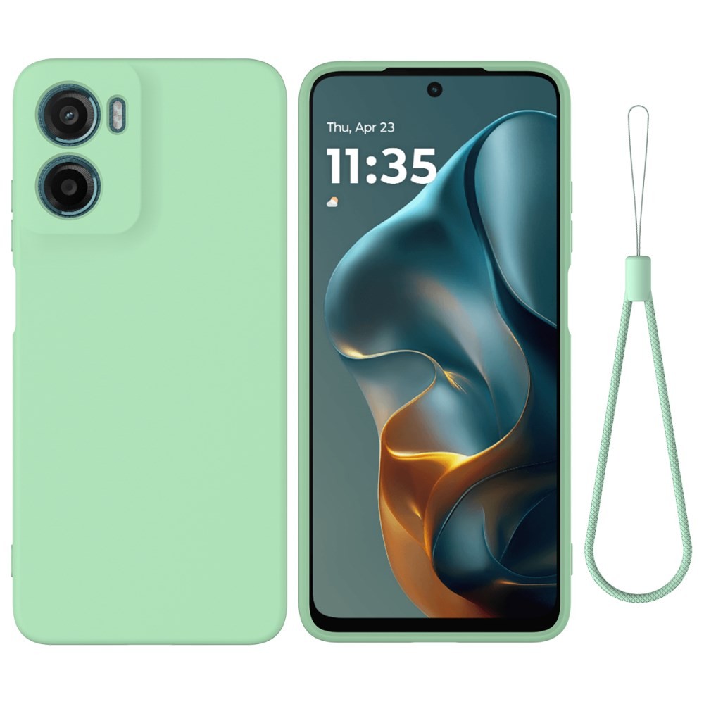 Motorola Moto E15 / G05 Solid Color Θήκη Σιλικόνης Green