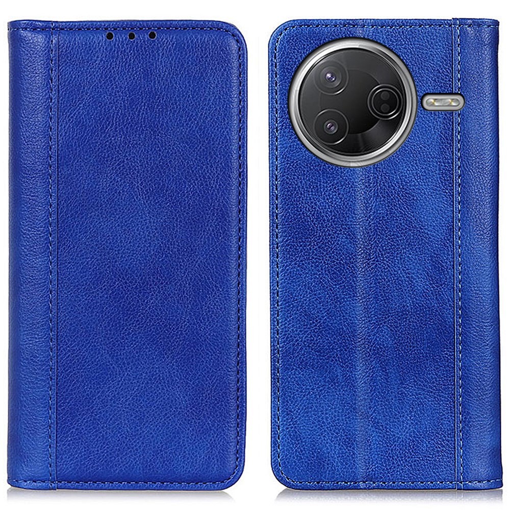 Xiaomi Poco F7 Pro 5G Split Leather Θήκη Βιβλίο Blue
