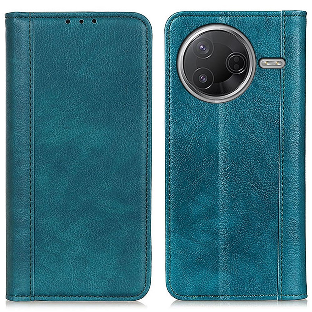 Xiaomi Poco F7 Pro 5G Split Leather Θήκη Βιβλίο Green