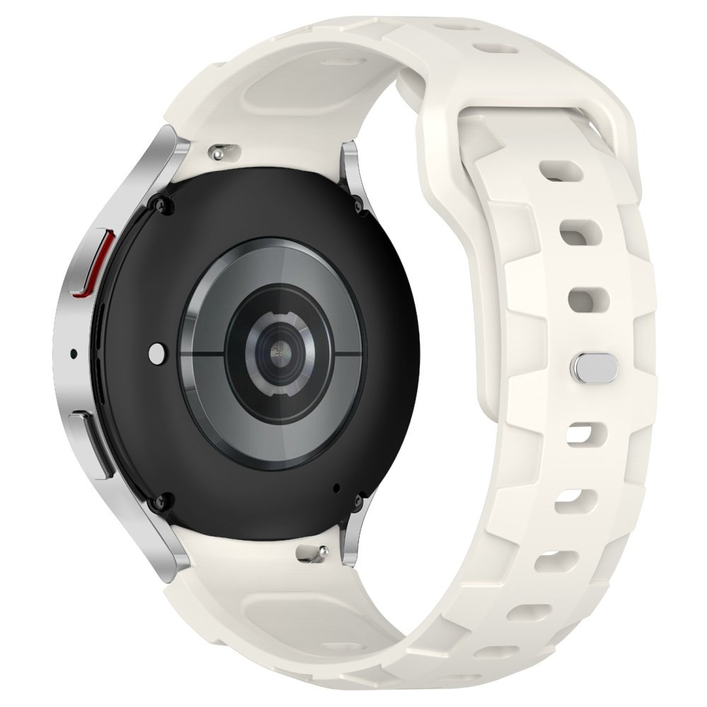Samsung Galaxy Watch 5/5 Active/5 Pro/6/6 Classic/7/FE - 40/42/43/44/46/47 mm KALEBOL Λουράκι Σιλικόνης Beige