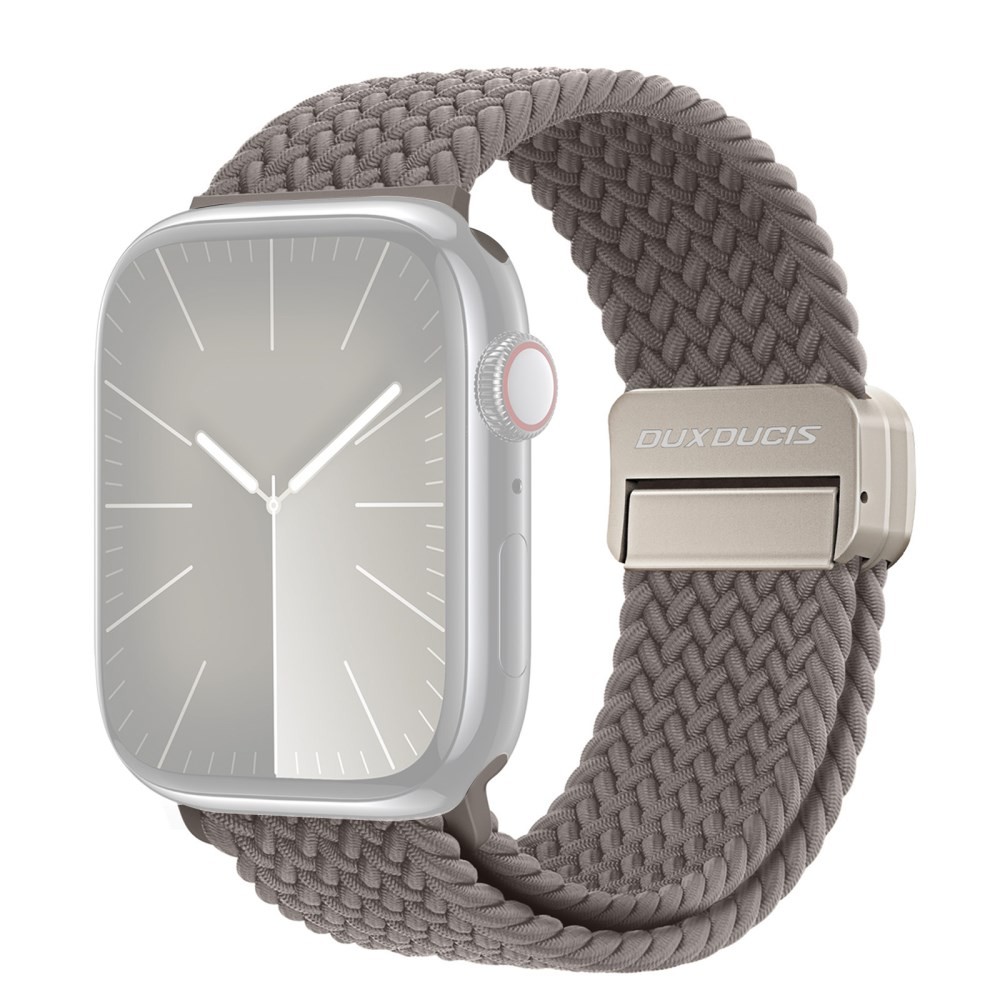 Apple Watch Series 7/8/9/10/SE - 38/40/41/42 mm DUX DUCIS Λουράκι Από Nylon Clay