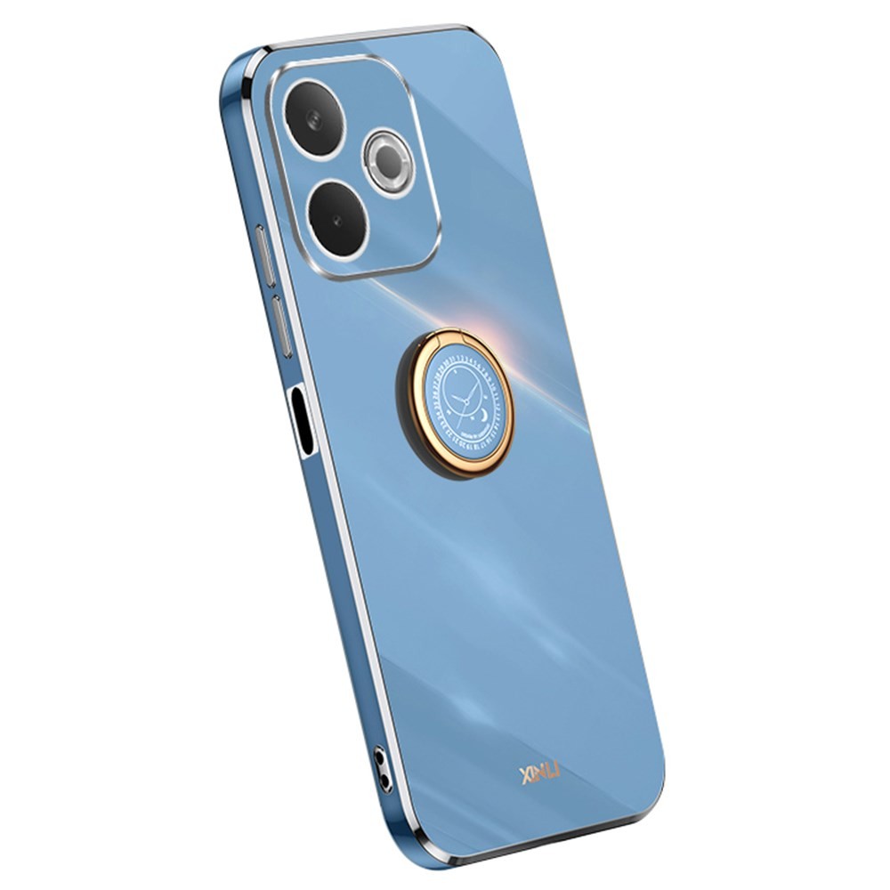 Oppo A5 Pro 4G/5G XINLI Straight Θήκη Σιλικόνης με Δαχτυλίδι Celestial Blue