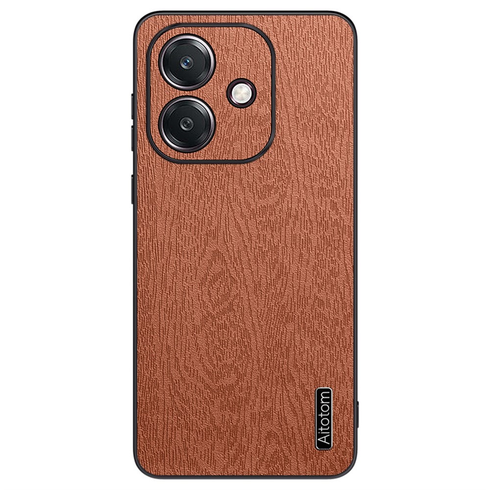 Oppo A5 Pro 4G/5G Wood Σκληρή Θήκη Brown