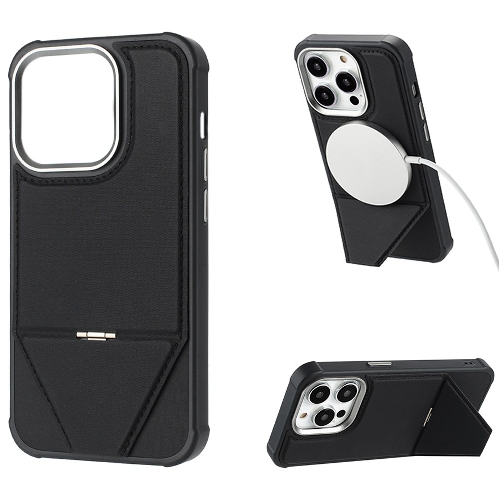 Apple iPhone 16 Pro Max MagSafe Σκληρή Θήκη με Στήριγμα Black