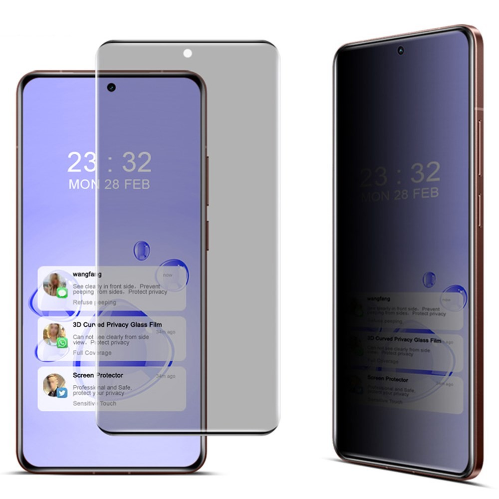 Realme GT 7 Pro 5G IMAK Privacy Full Curved Tempered Glass Black