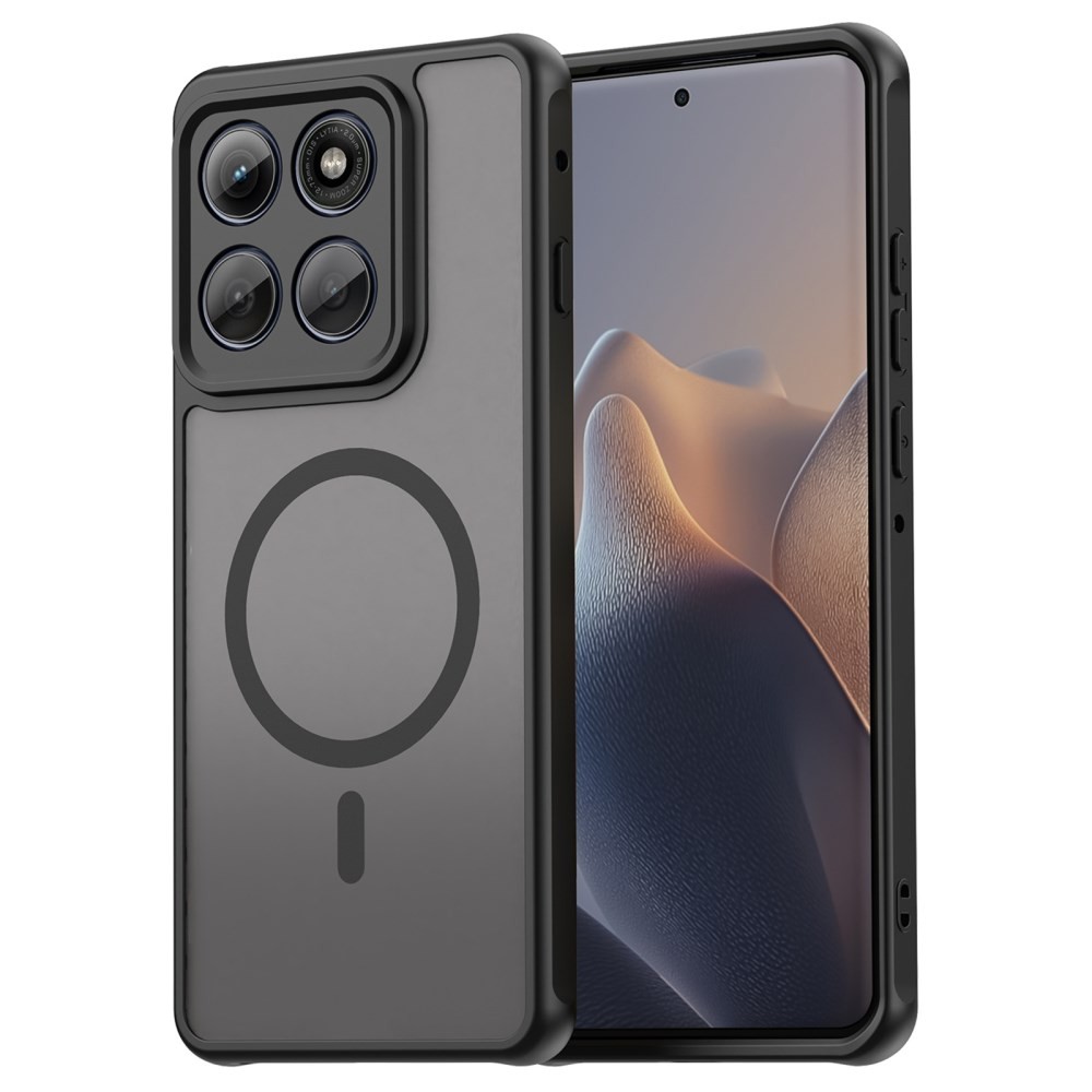 Motorola Edge 60 Pro 5G Magsafe Ημιδιάφανη Σκληρή Θήκη Black