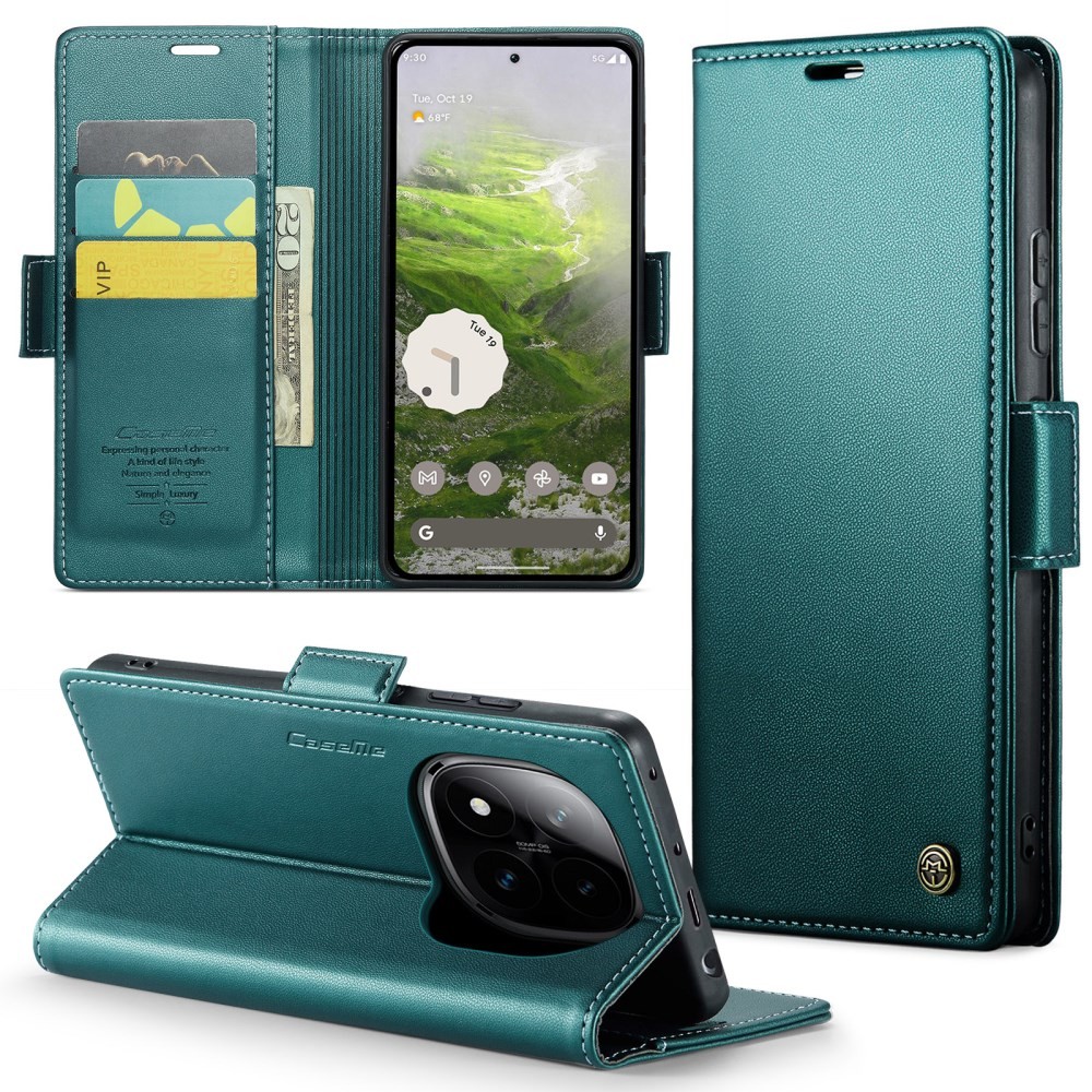 Xiaomi Redmi Note 14 Pro 4G CaseMe 023 Luminus Θήκη Πορτοφόλι Green