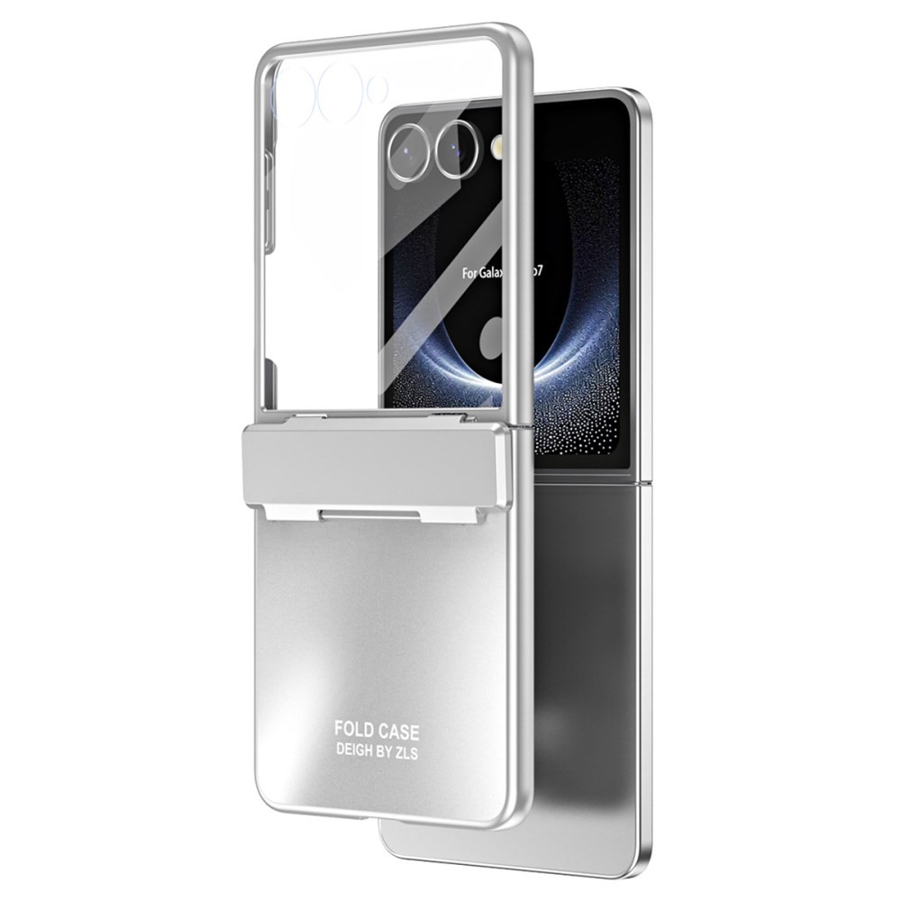 Samsung Galaxy Z Flip7 5G Electroplating Σκληρή Θήκη Silver