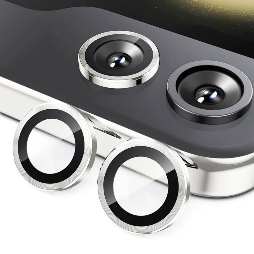 Samsung Galaxy Z Flip7 5G WANLONFENG Κρίκοι Προστασίας για Κάμερα Silver