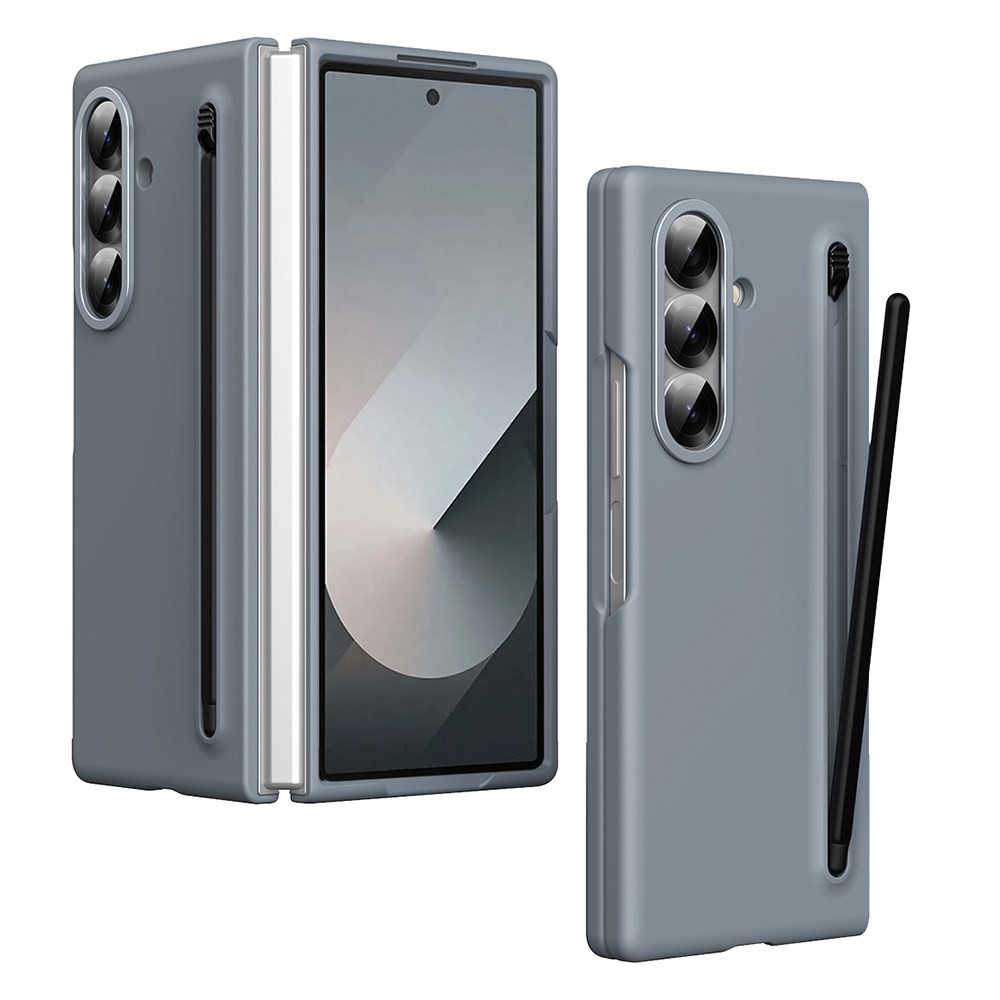 Samsung Galaxy Z Fold7 5G Σκληρή Θήκη με Στήριγμα και Pop Up Πενάκι Titanium Grey