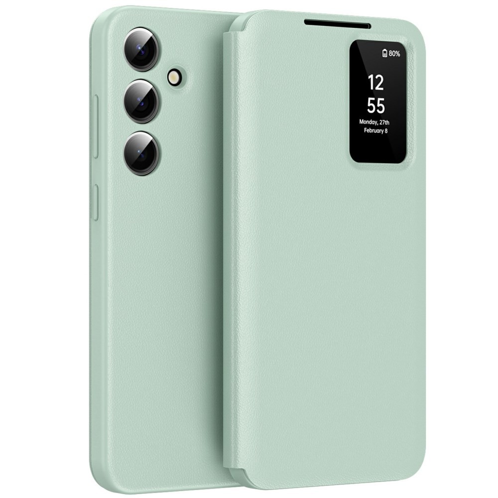 Samsung Galaxy A56 5G Smart Window Θήκη Βιβλίο Light Green