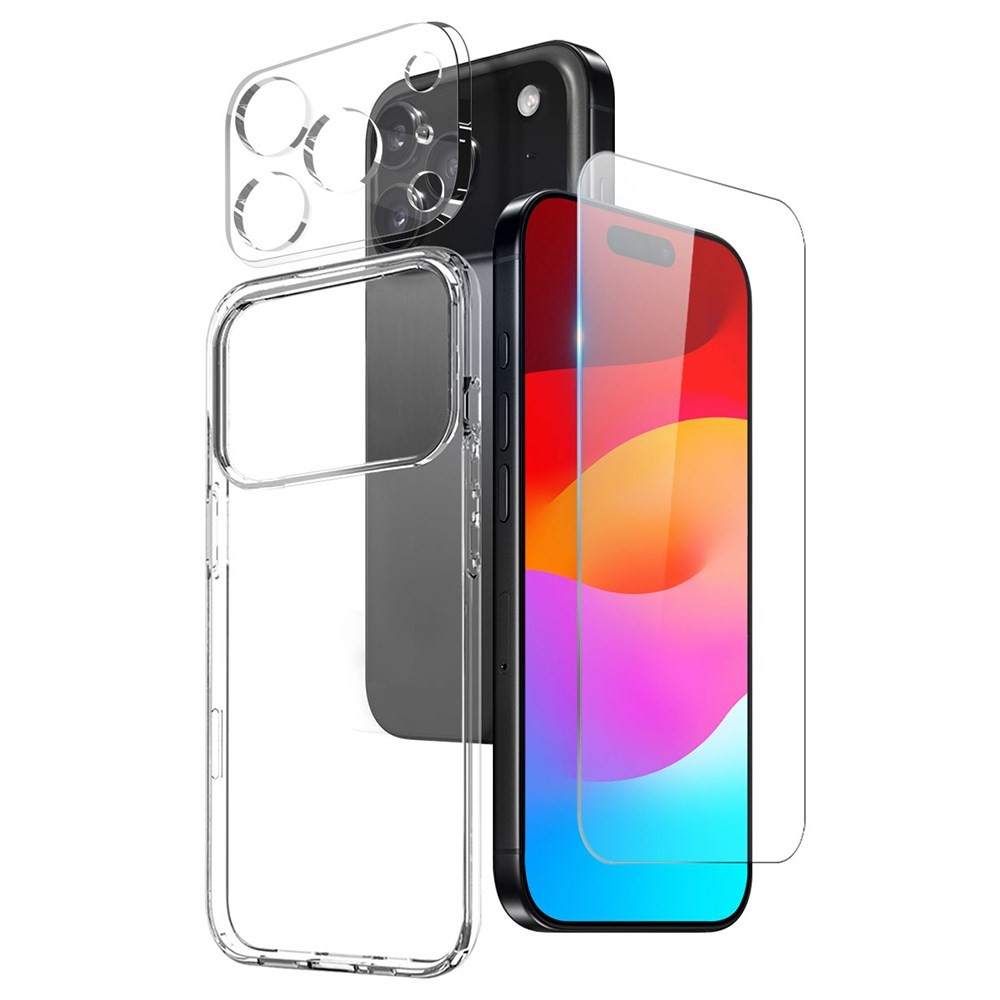 Apple iPhone 17 Pro NORTHJO Θήκη Σιλικόνης 3 σε 1 Transparent