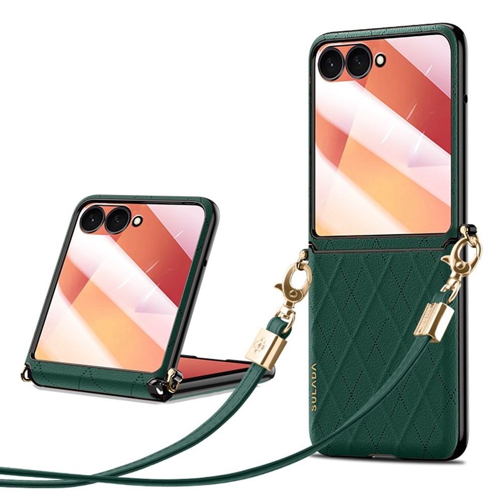 Samsung Galaxy Z Flip7 5G SULADA Rhombus Σκληρή Θήκη Green
