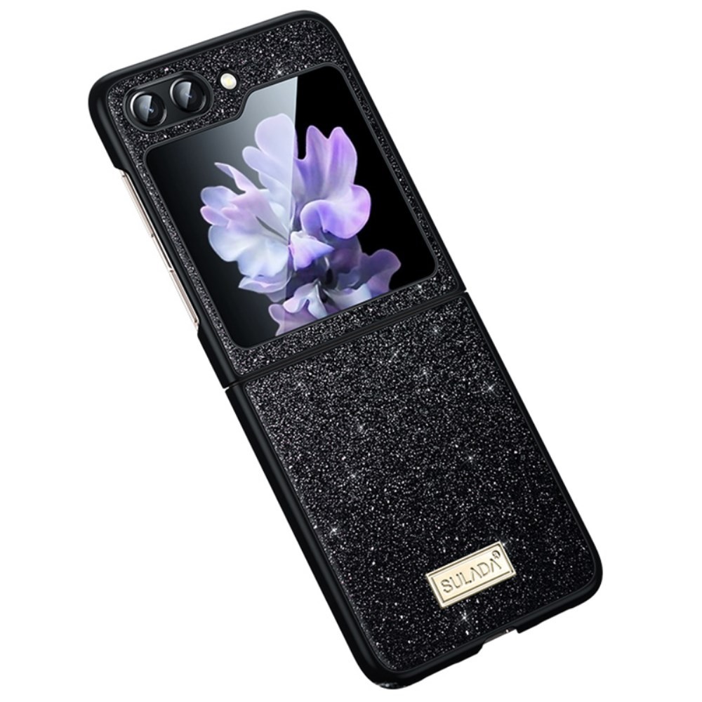 Samsung Galaxy Z Flip6 5G / Z Flip7 FE 5G SULADA Glitter Σκληρή Θήκη Black
