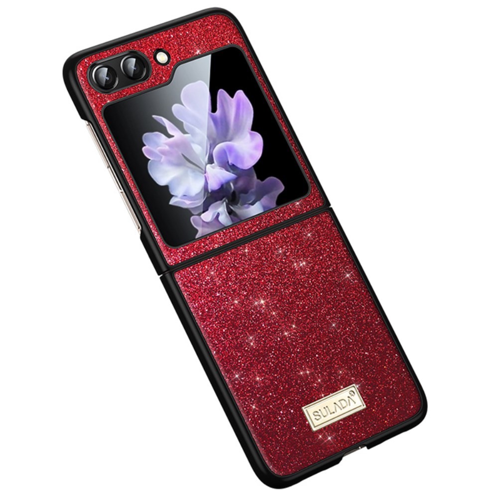 Samsung Galaxy Z Flip6 5G / Z Flip7 FE 5G SULADA Glitter Σκληρή Θήκη Red