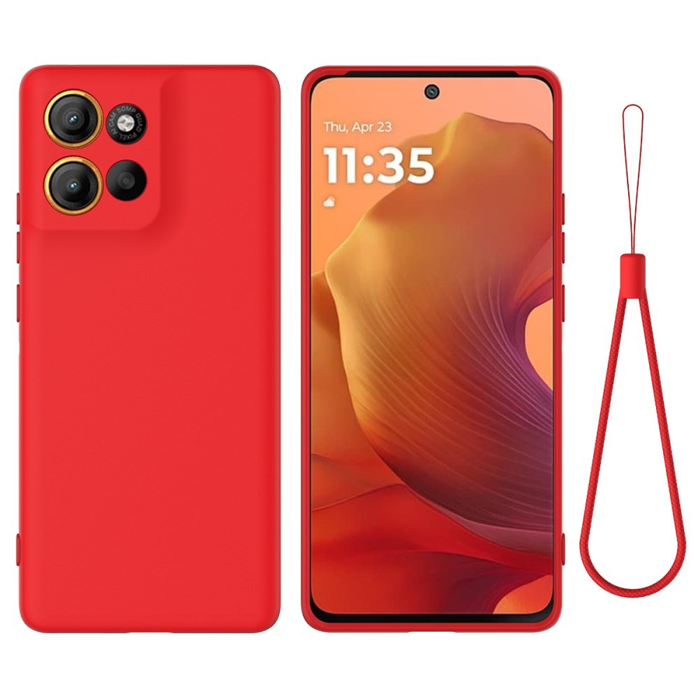 Motorola Moto G86 5G Solid Color Θήκη Σιλικόνης Red