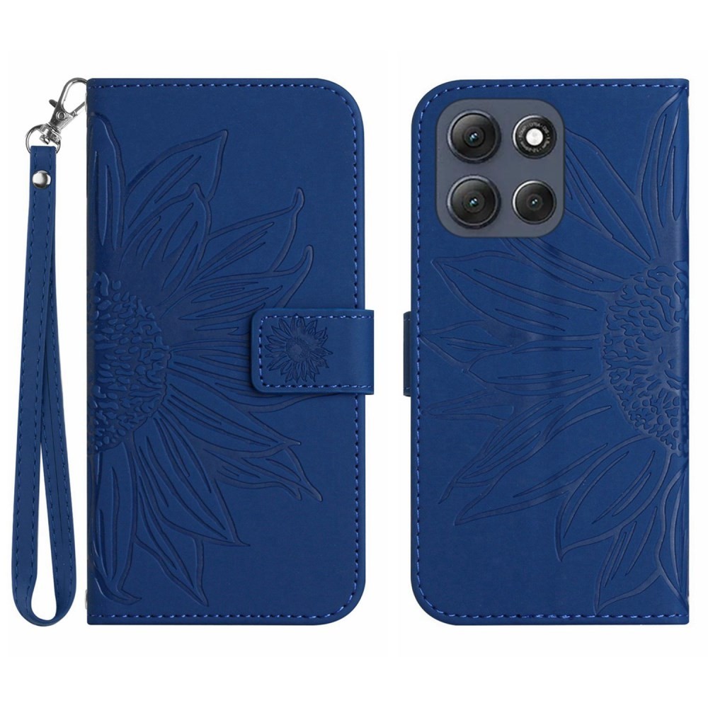 Motorola Moto G86 5G Sun Flower Θήκη Πορτοφόλι Blue