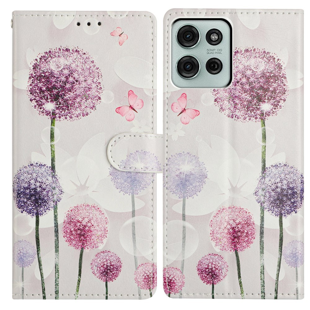 Motorola Moto G86 5G 3D Pattern Θήκη Πορτοφόλι Dandelion