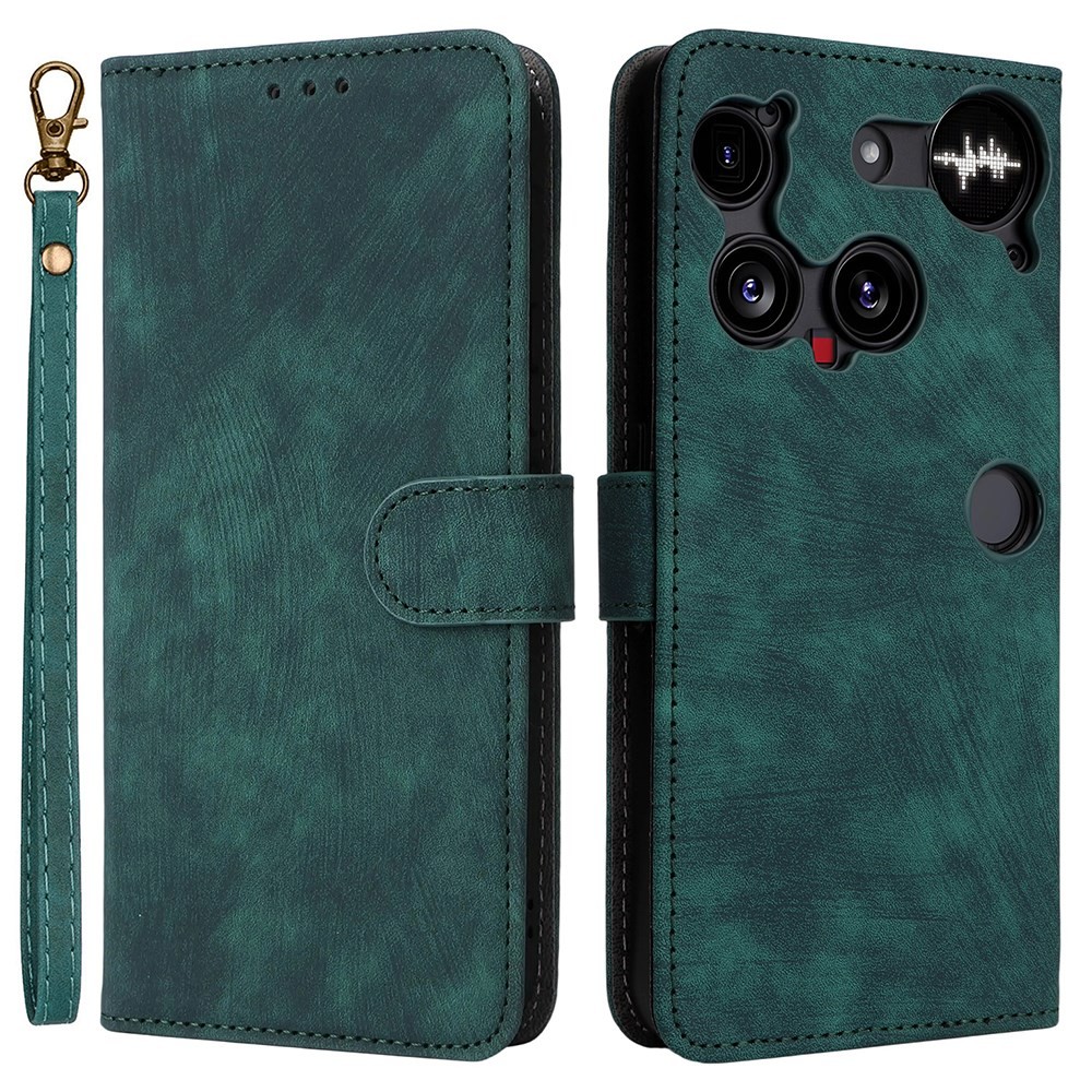 Nothing Phone (3) Brush Magnetic Θήκη Πορτοφόλι Green
