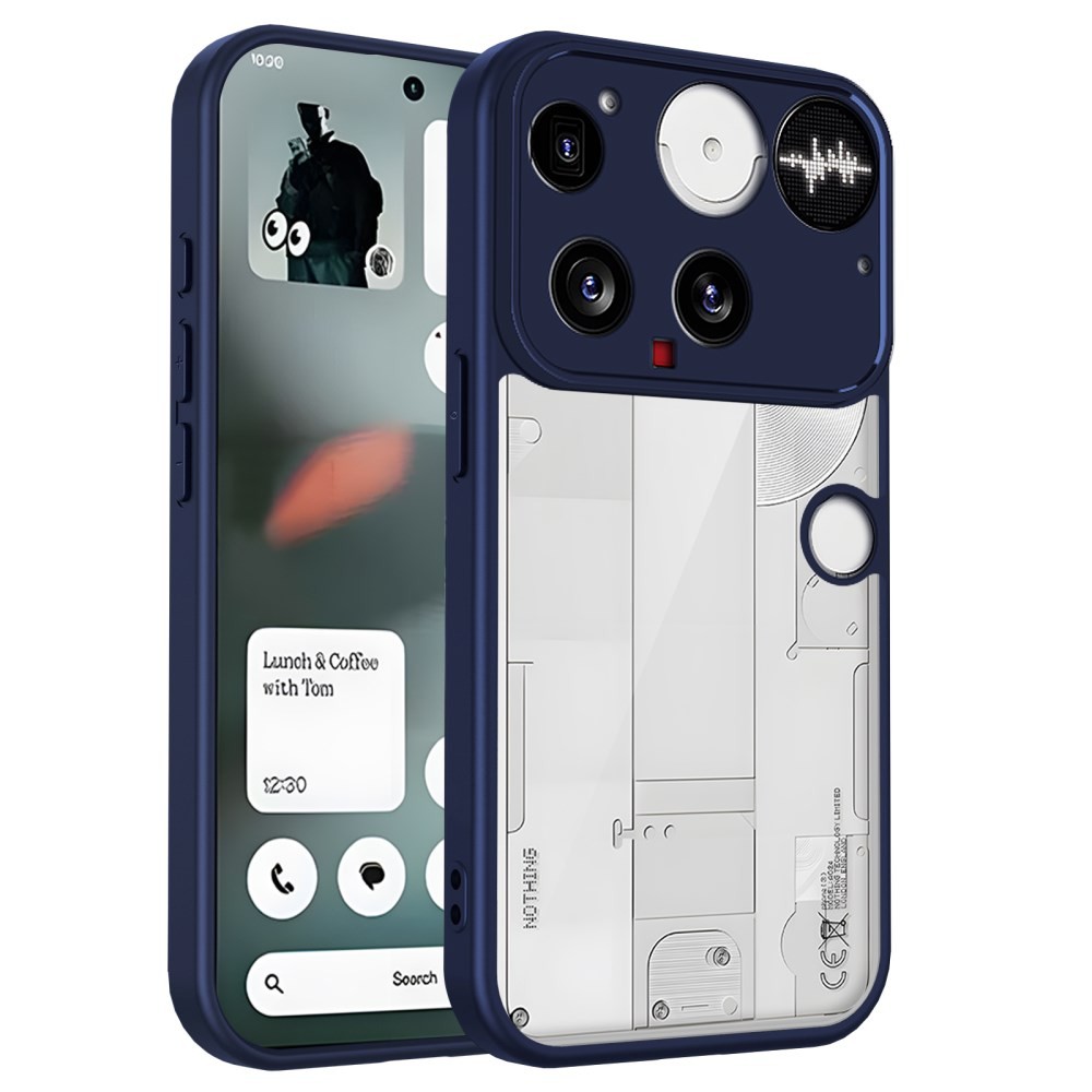 Nothing Phone (3) Color Frame Διάφανη Θήκη Σιλικόνης Blue