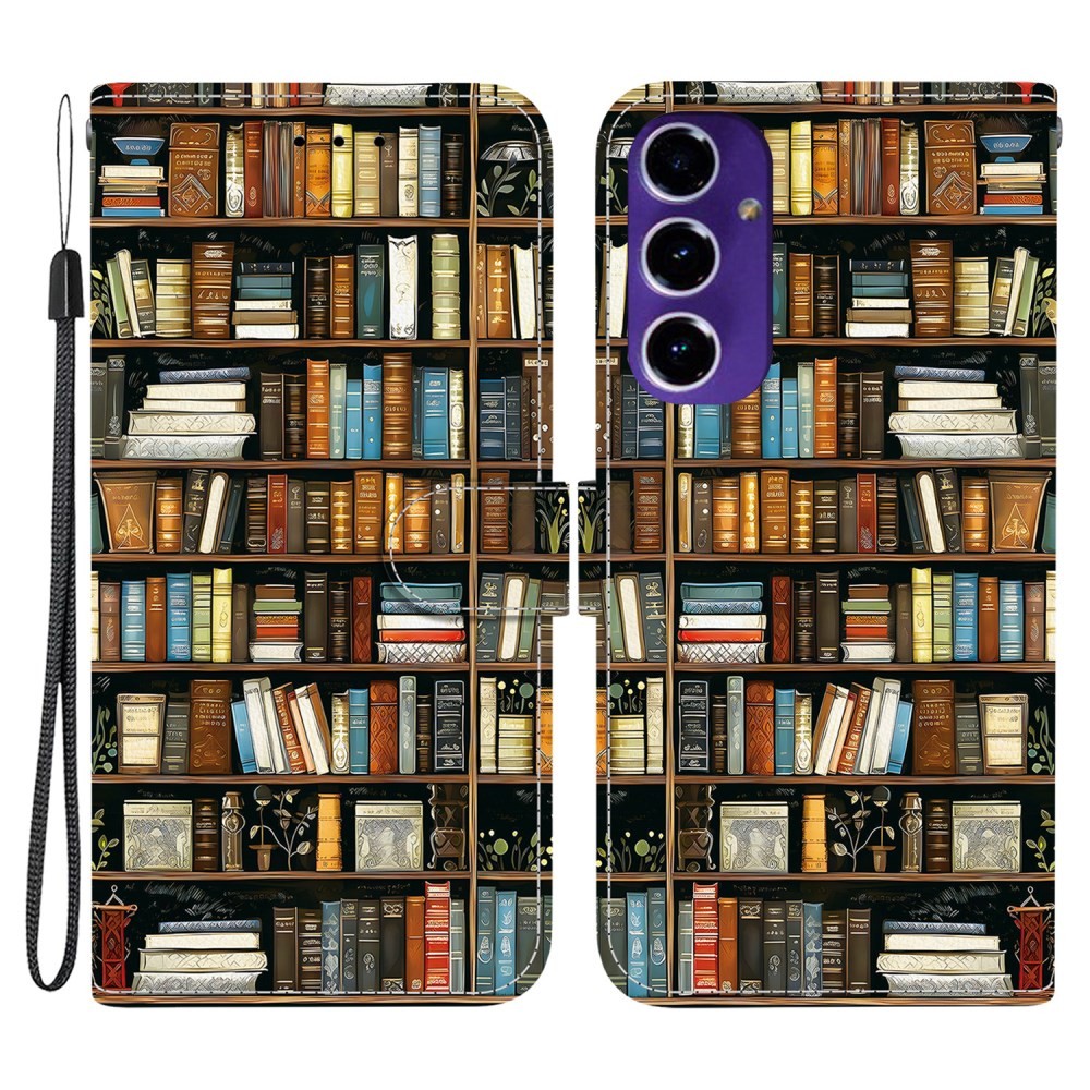 Samsung Galaxy A17 4G / 5G Colored Drawing Θήκη Πορτοφόλι Bookshelf