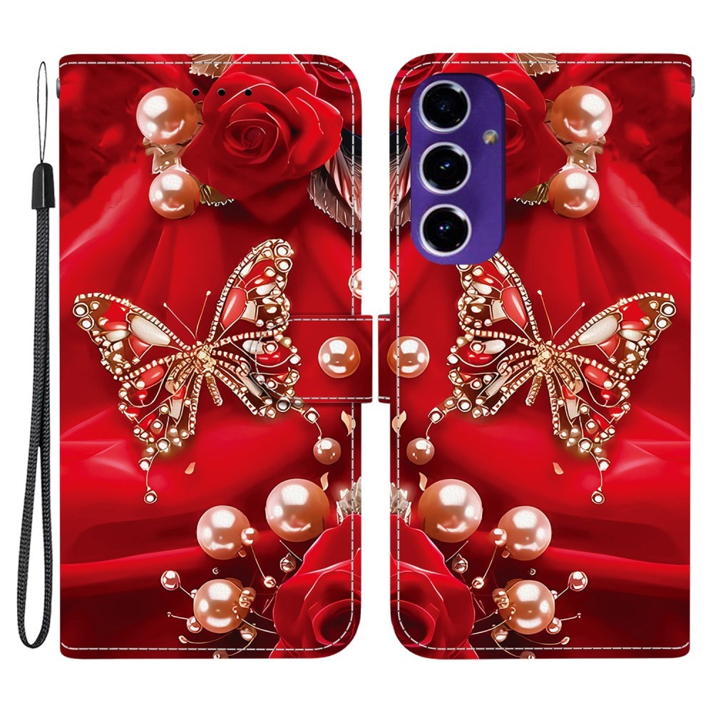 Samsung Galaxy A17 4G / 5G Colored Drawing Θήκη Πορτοφόλι Pearls