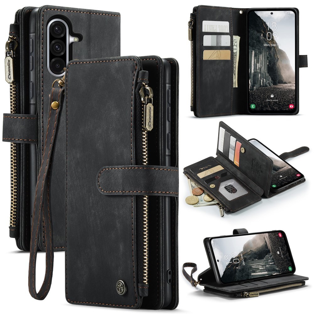 Samsung Galaxy A17 4G / 5G CaseMe C30 Multifunctional Θήκη Πορτοφόλι Black