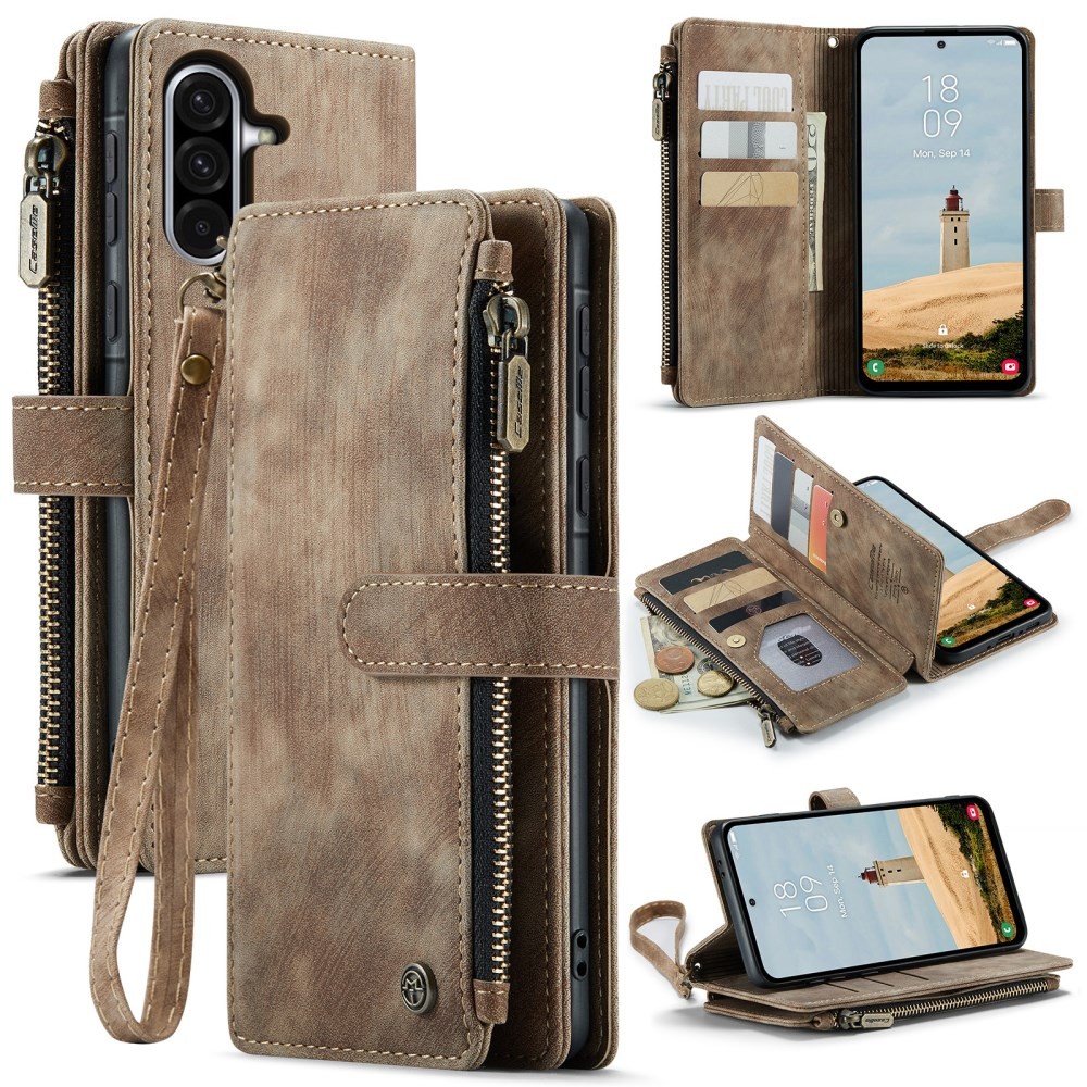 Samsung Galaxy A17 4G / 5G CaseMe C30 Multifunctional Θήκη Πορτοφόλι Brown