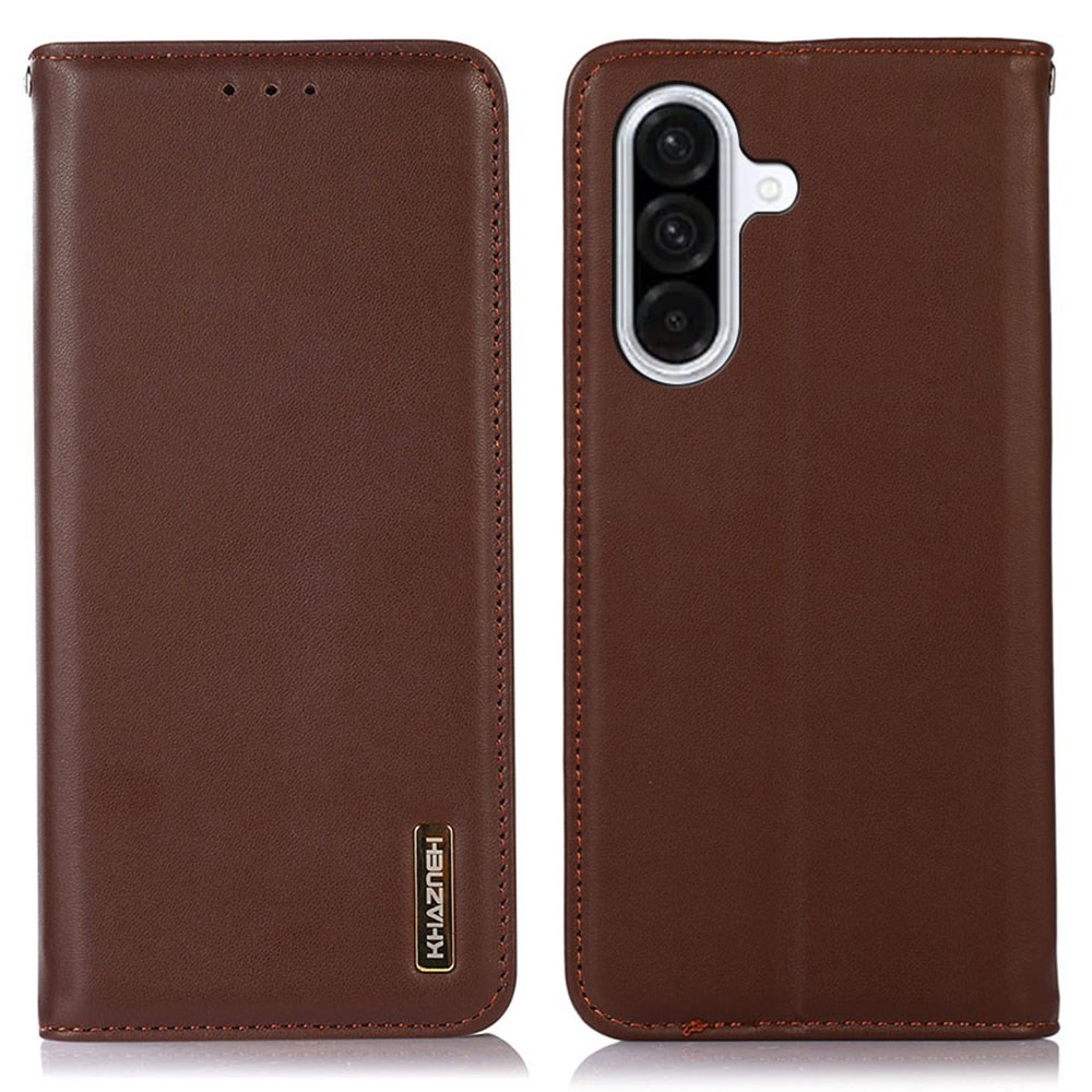 Samsung Galaxy S25 FE 5G KHAZNEH Δερμάτινη Θήκη Βιβλίο Brown