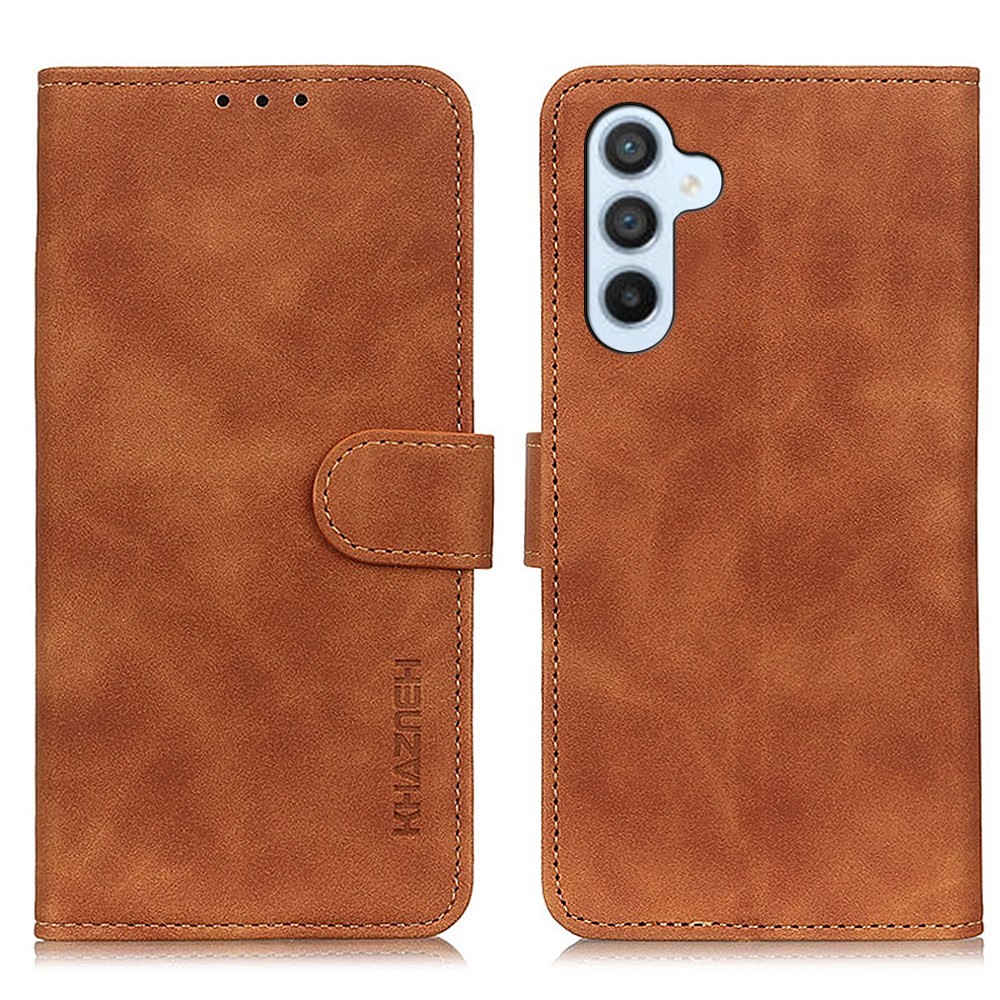 Samsung Galaxy S25 FE 5G KHAZNEH Retro Leather Θήκη Πορτοφόλι Brown