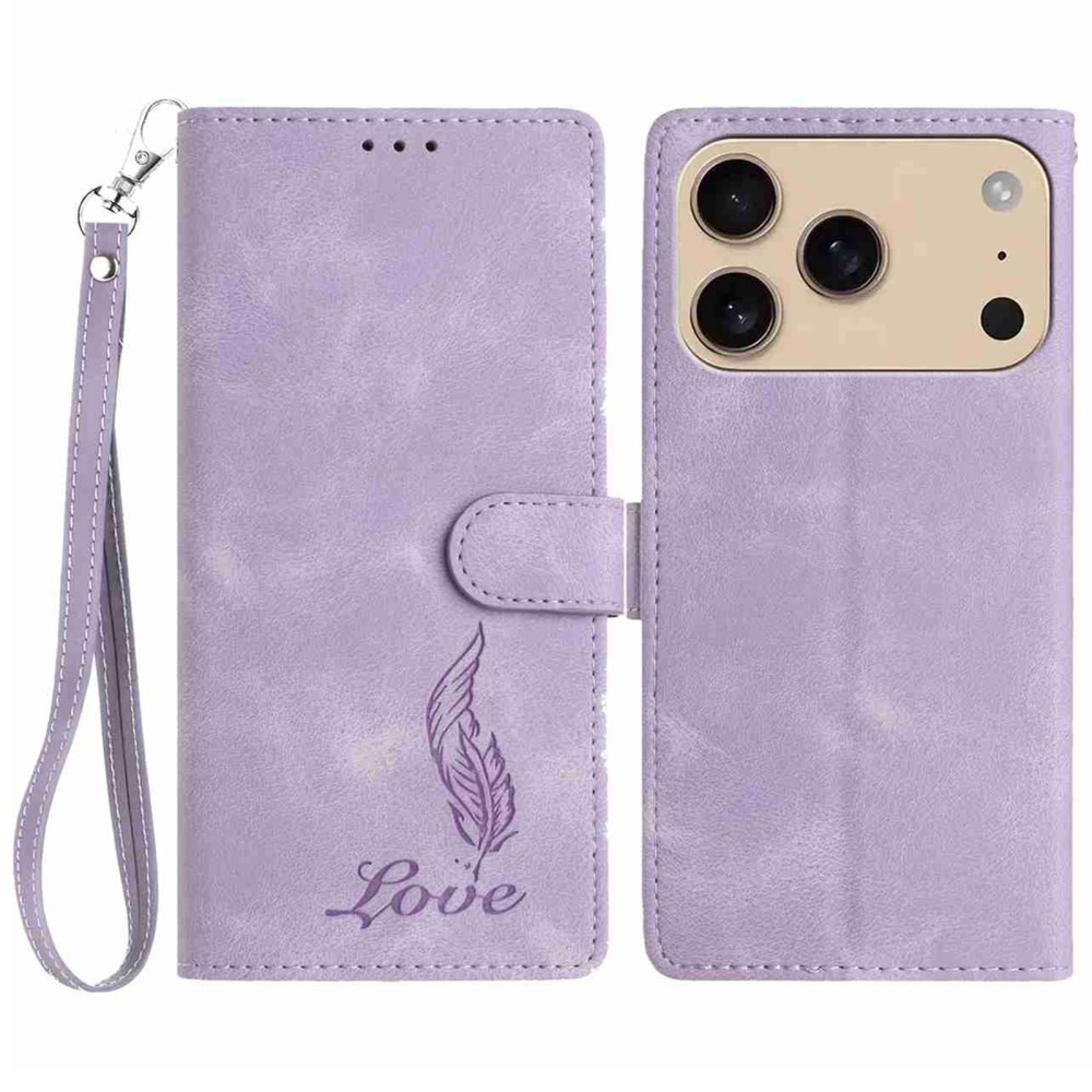 Apple iPhone 17 Pro Love Θήκη Πορτοφόλι Purple
