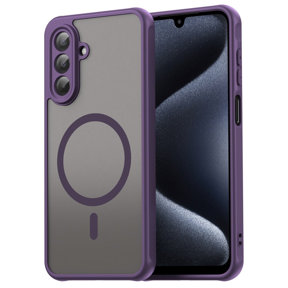Samsung Galaxy A17 4G / 5G Magsafe Ημιδιάφανη Σκληρή Θήκη Purple