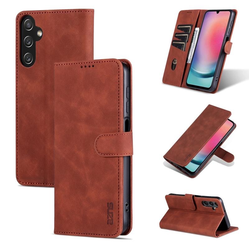 Samsung Galaxy A05s AZNS Magnetic Θήκη Πορτοφόλι Brown