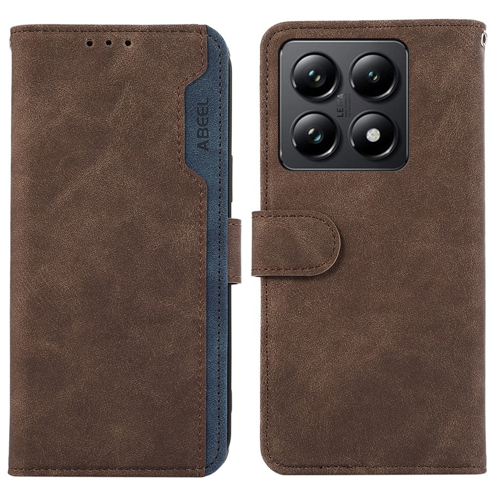 Xiaomi 14T Pro 5G ABEEL Dual Color Θήκη  Πορτοφόλι Brown