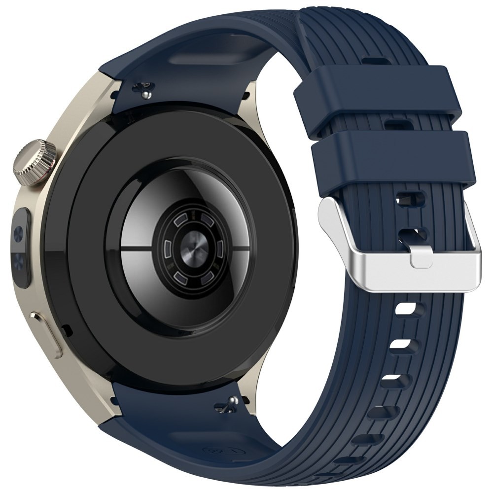 Huawei Watch 5 - 46mm Ριγέ Λουράκι Σιλικόνης Midnight Blue