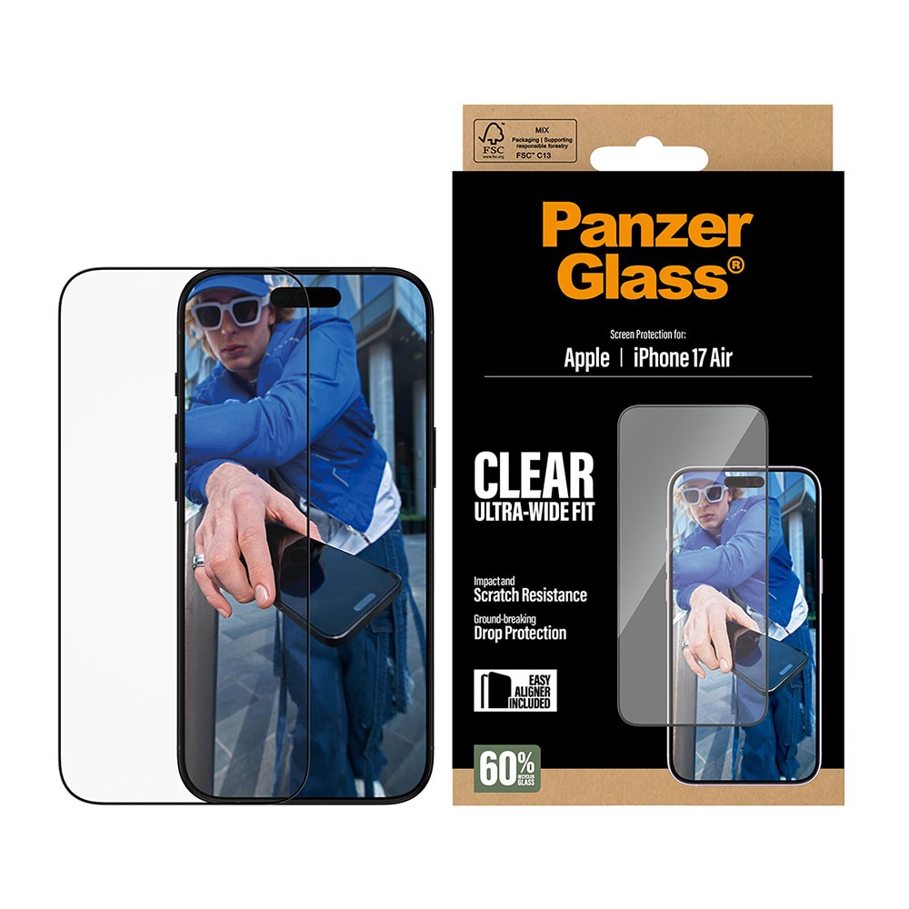 Apple iPhone Air PanzerGlass Screen Protector/Ultra-Wide Fit Transparent