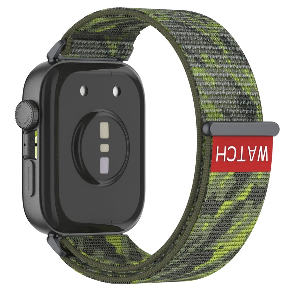Huawei Watch Fit 3/ Fit 4/ Fit 4 Pro KALEBOL Λουράκι Από Nylon Green Camouflage